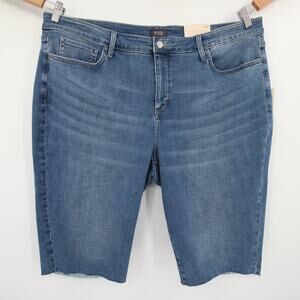 NYDJ Not Your Daughters Jeans Bermuda Denim Shorts Womens Plus Size 22W NWT